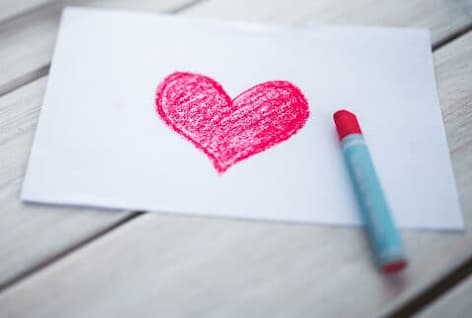 expression of a heart